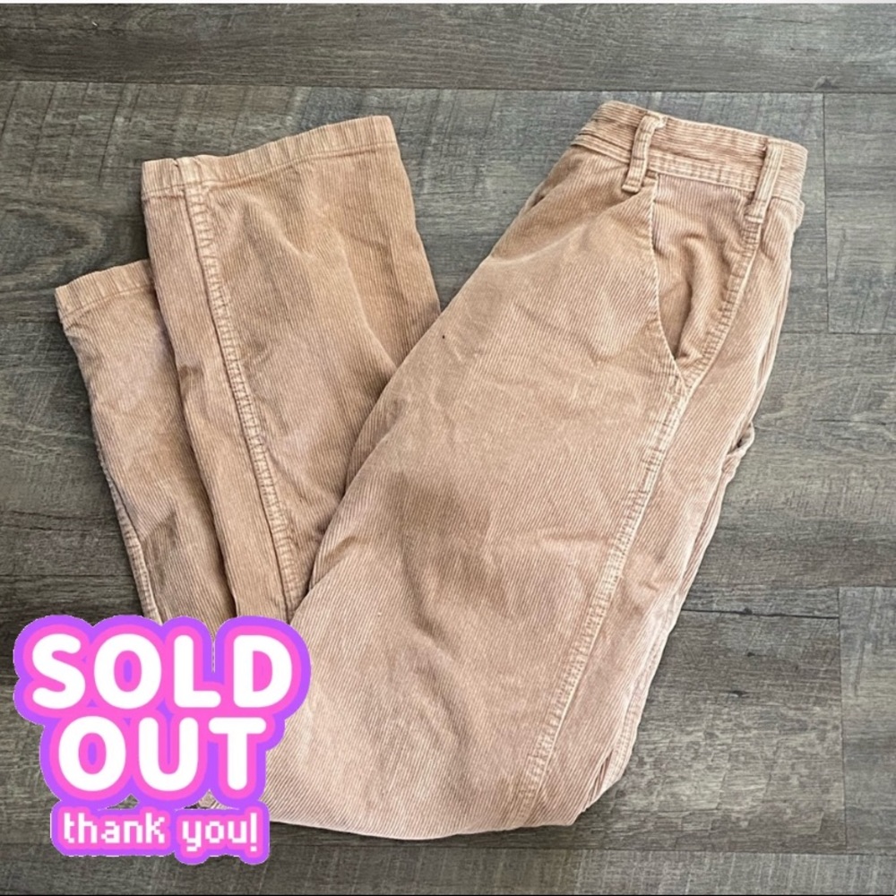 Brandy Melville tan corduroy pants